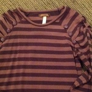 Matilda Jane brown strip top